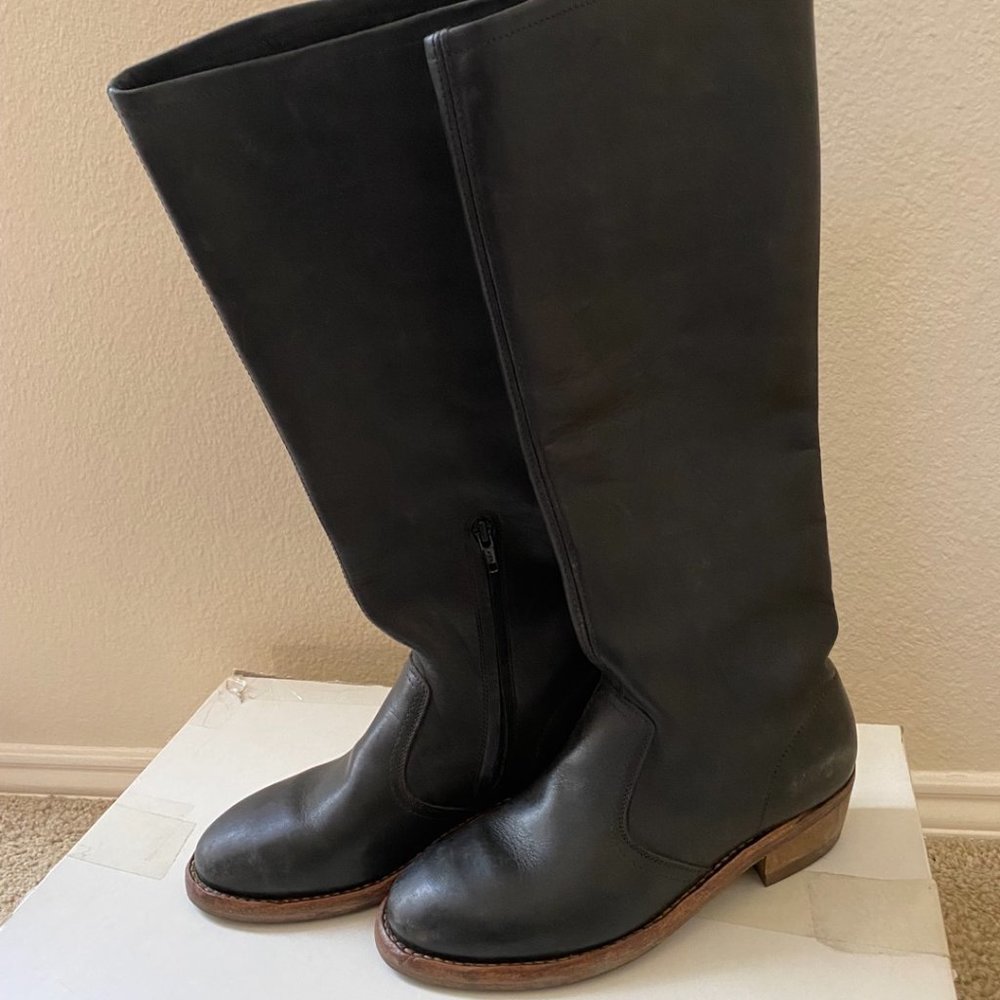 Maison Martin Margiela Leather Black Boots SZ 36 - Picture 1 of 3